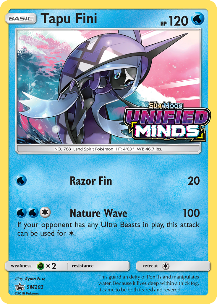 Tapu Fini smp-SM203 Promo from SM Black Star Promos Set