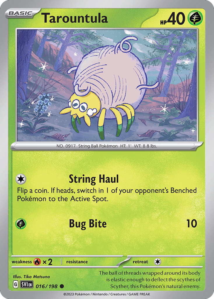 Tarountula sv1-16 Common from Scarlet & Violet Set