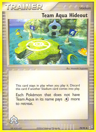 Team Aqua Hideout ex4-78 Uncommon from Team Magma vs Team Aqua Set