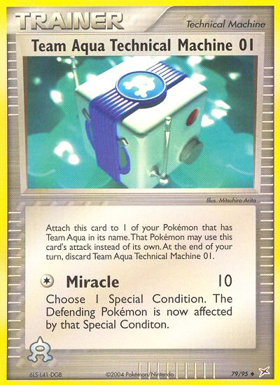 Team Aqua Technical Machine 01 ex4-79 Uncommon from Team Magma vs Team Aqua Set