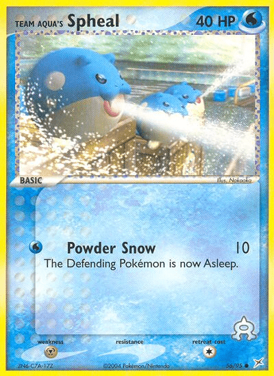 Team Aqua’s Spheal ex4-56 Common from Team Magma vs Team Aqua Set