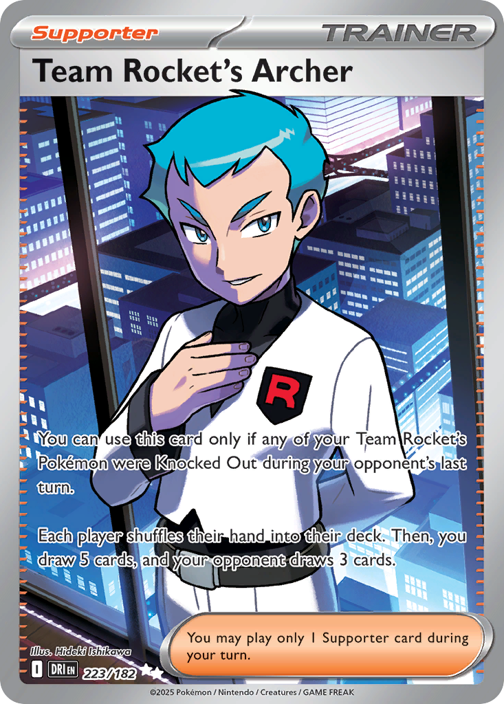 Team Rocket’s Archer sv10-223 Ultra Rare from Destined Rivals Set