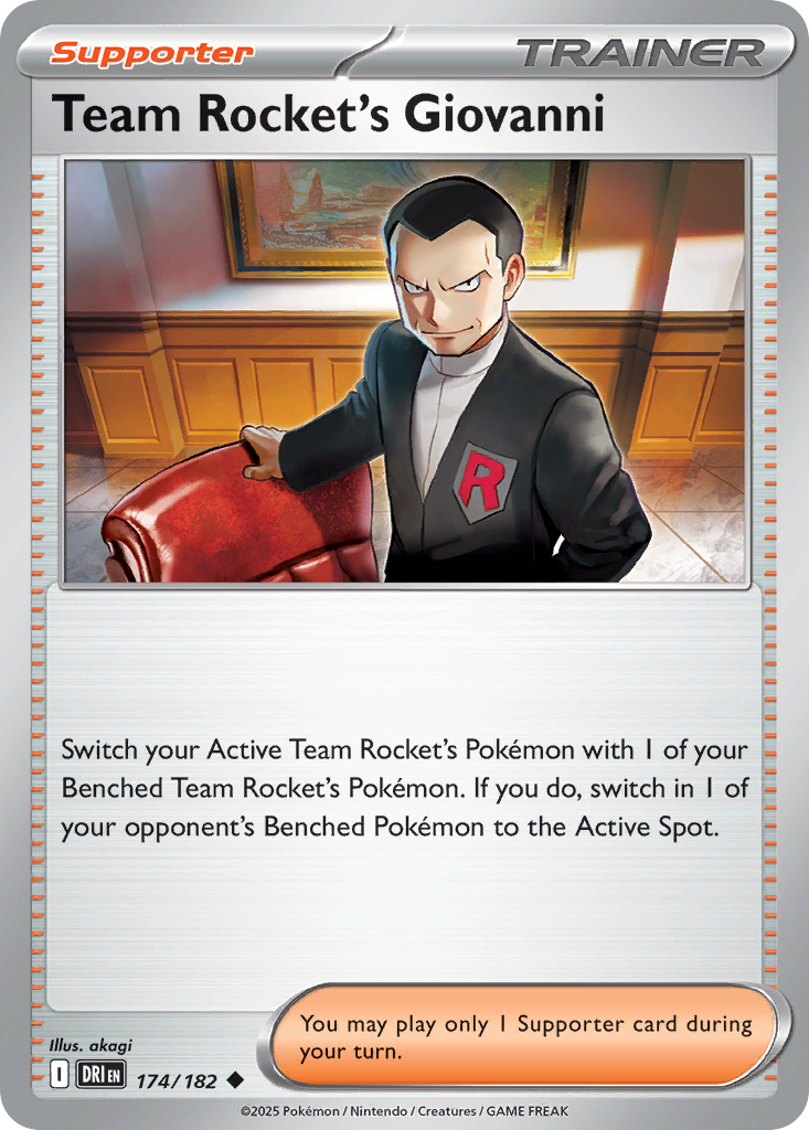 Team Rocket’s Giovanni sv10-174 Uncommon from Destined Rivals Set