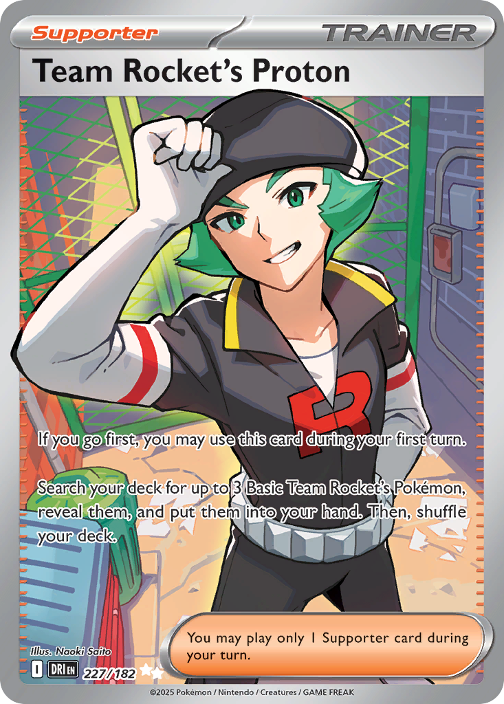 Team Rocket’s Proton sv10-227 Ultra Rare from Destined Rivals Set