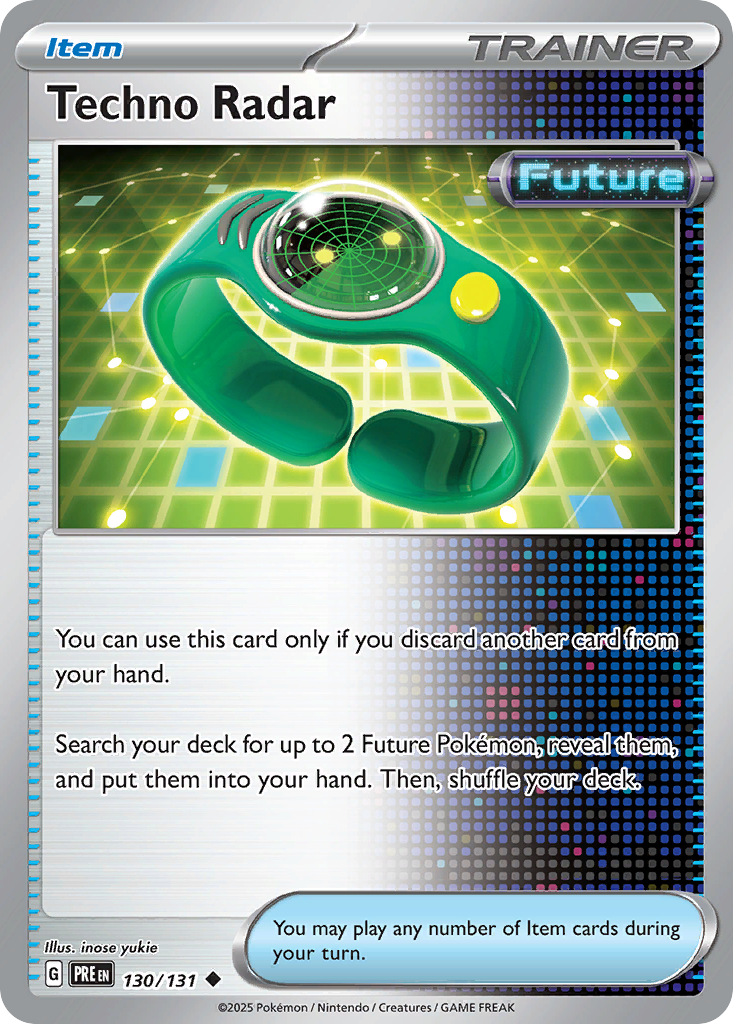 Techno Radar sv8pt5-130 Uncommon from Prismatic Evolutions Set