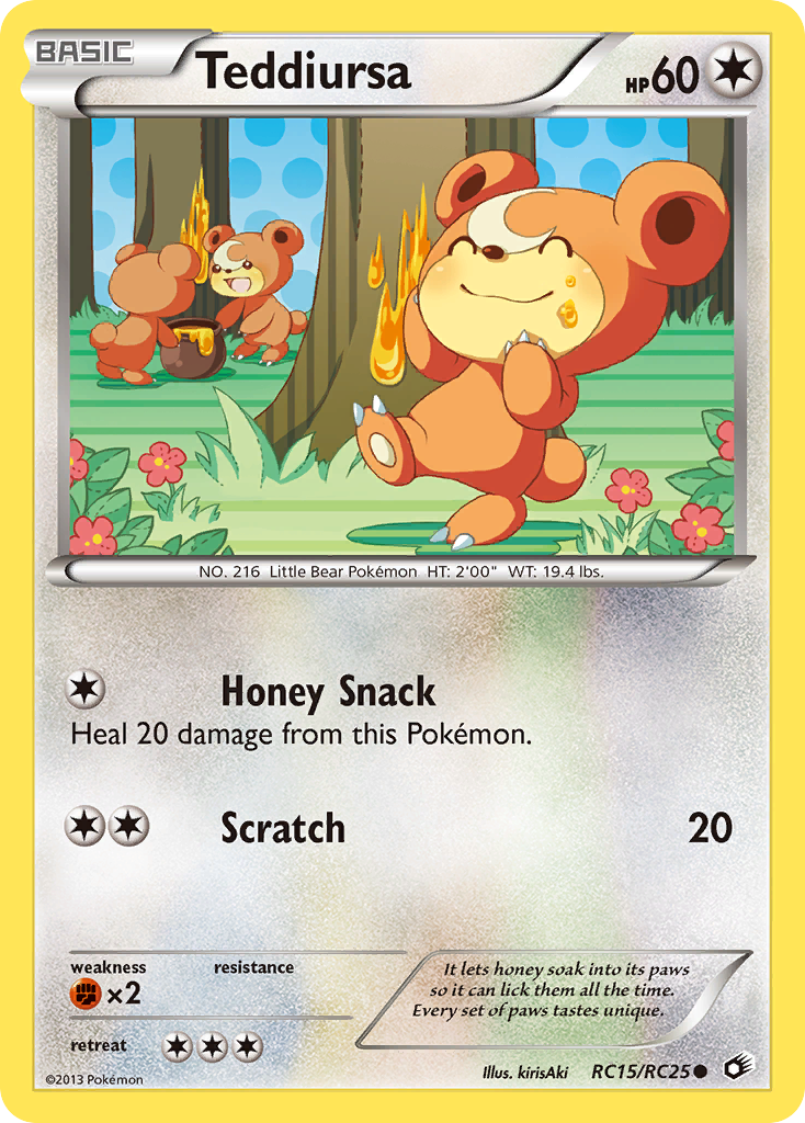 Teddiursa bw11-RC15 Common from Legendary Treasures Set