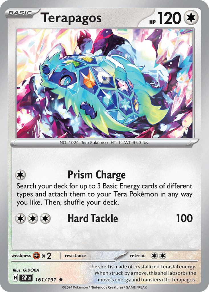 Terapagos sv8-161 Rare from Surging Sparks Set