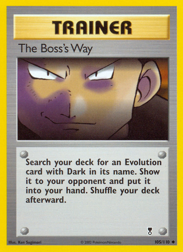 The Boss’s Way base6-105 Uncommon from Legendary Collection Set