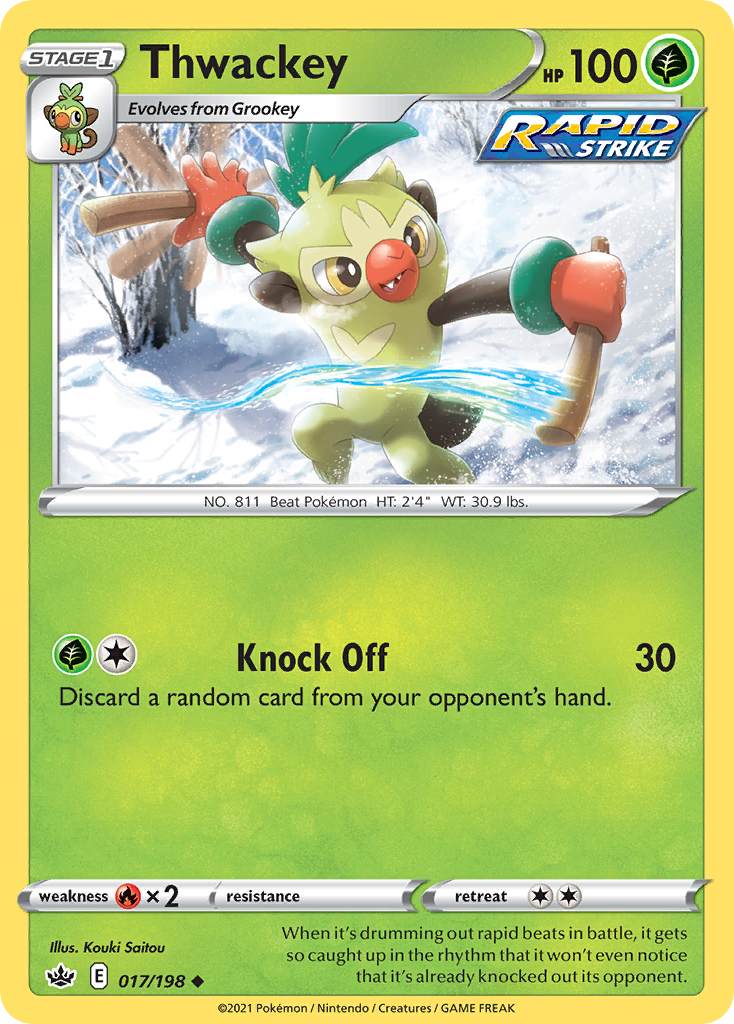 Thwackey swsh6-17 Uncommon from Chilling Reign Set