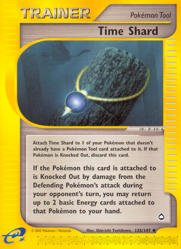 Time Shard ecard2-135 Uncommon from Aquapolis Set