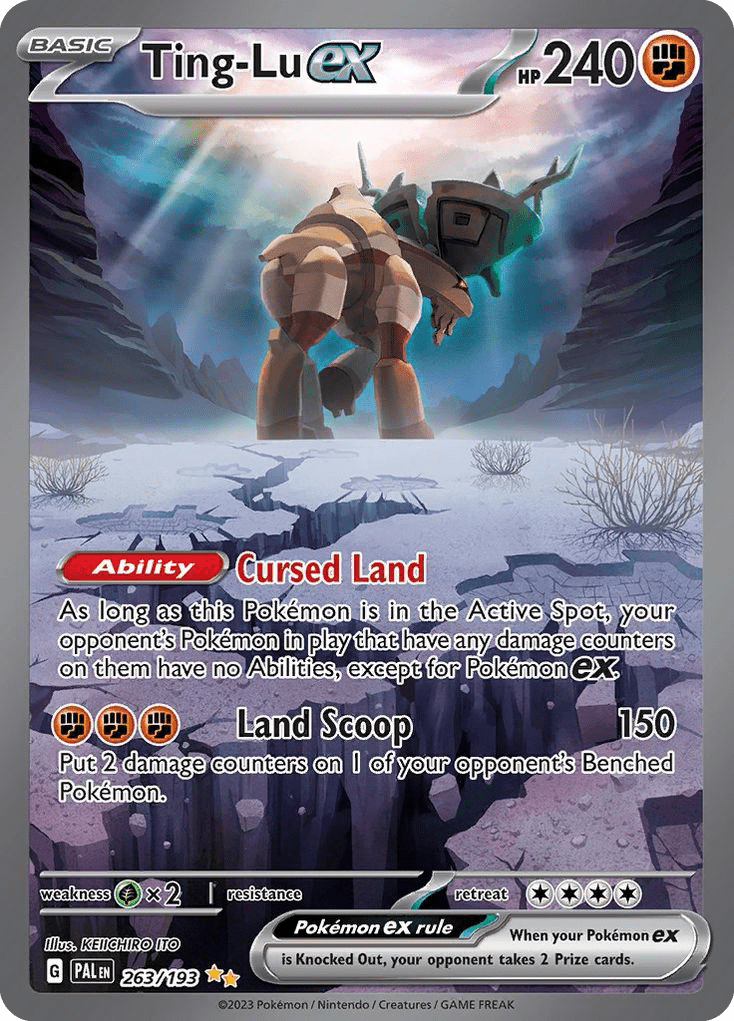 Ting-Lu ex sv2-263 Special Illustration Rare from Paldea Evolved Set
