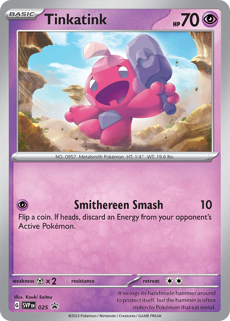 Tinkatink svp-25 Promo from Scarlet & Violet Black Star Promos Set