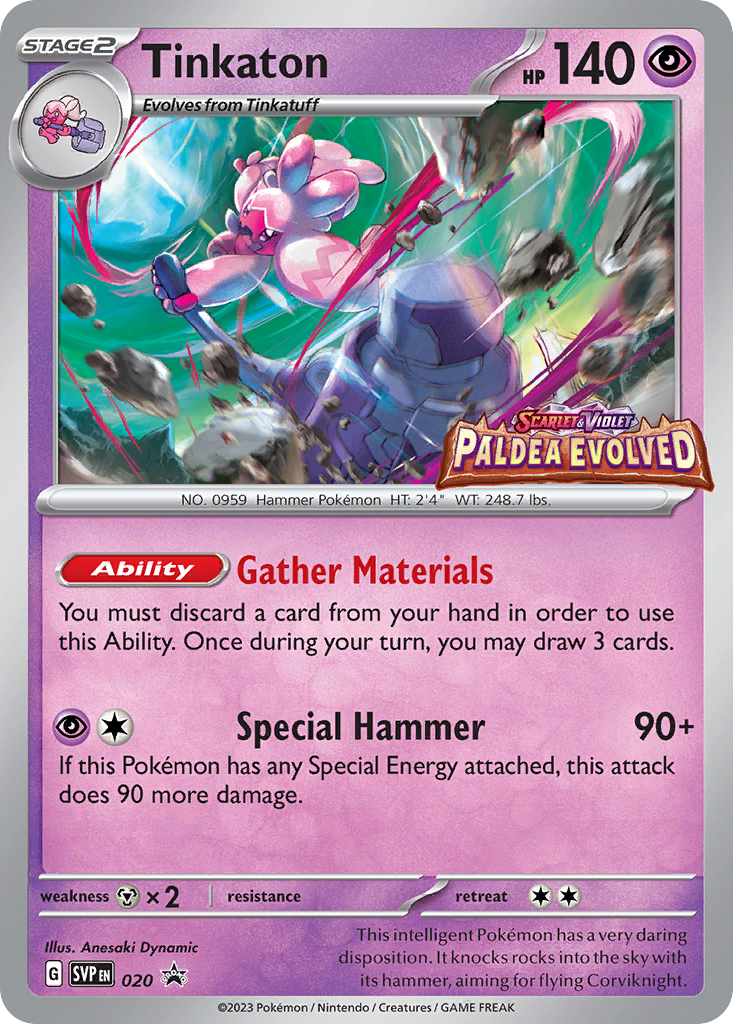Tinkaton svp-20 Promo from Scarlet & Violet Black Star Promos Set