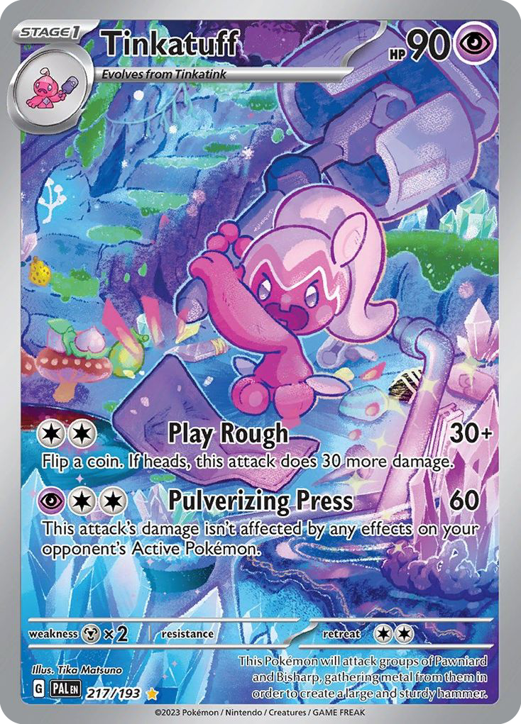 Tinkatuff sv2-217 Illustration Rare from Paldea Evolved Set