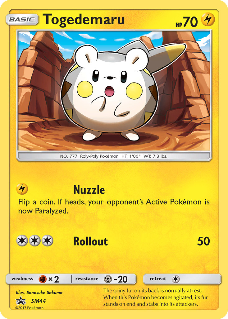 Togedemaru smp-SM44 Promo from SM Black Star Promos Set