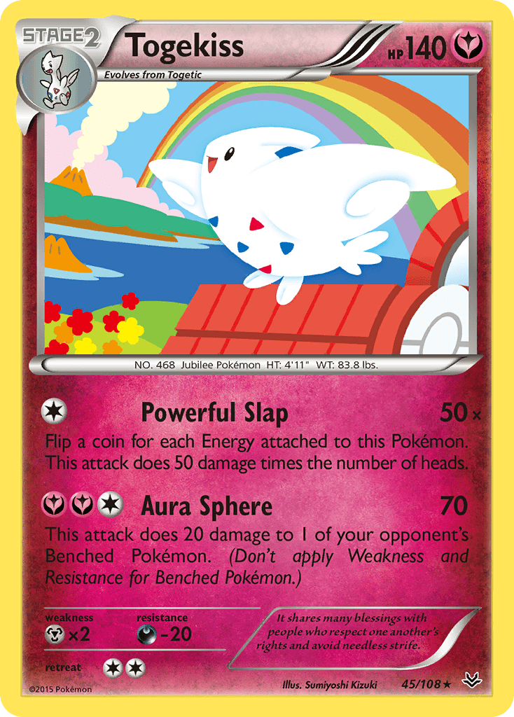 Togekiss xy6-45 Rare from Roaring Skies Set