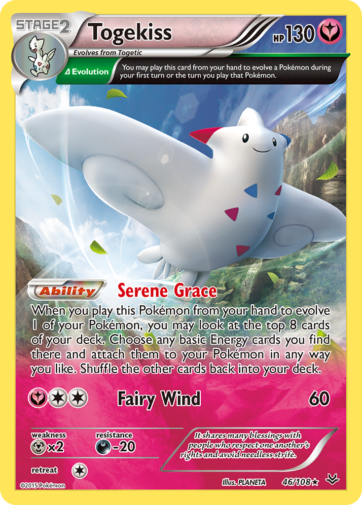 Togekiss xy6-46 Rare Holo from Roaring Skies Set