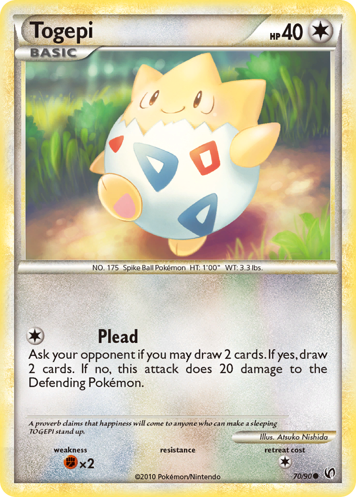 Togepi hgss3-70 Common from HS—Undaunted Set