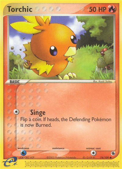 Torchic ex1-74 Common from Ruby & Sapphire Set