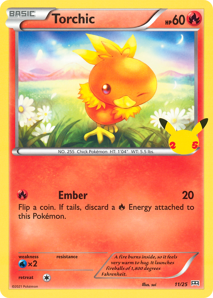 Torchic mcd21-11  from McDonald's Collection 2021 Set