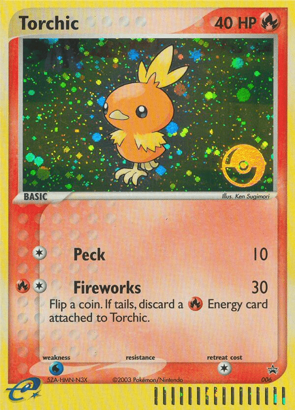 Torchic np-6 Promo from Nintendo Black Star Promos Set