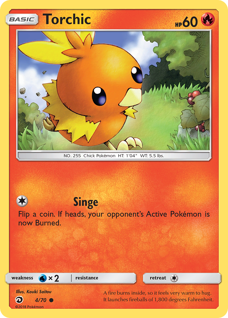 Torchic sm75-4 Common from Dragon Majesty Set