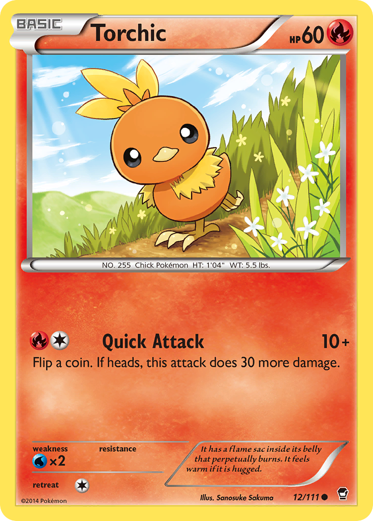 Torchic xy3-12 Common from Furious Fists Set
