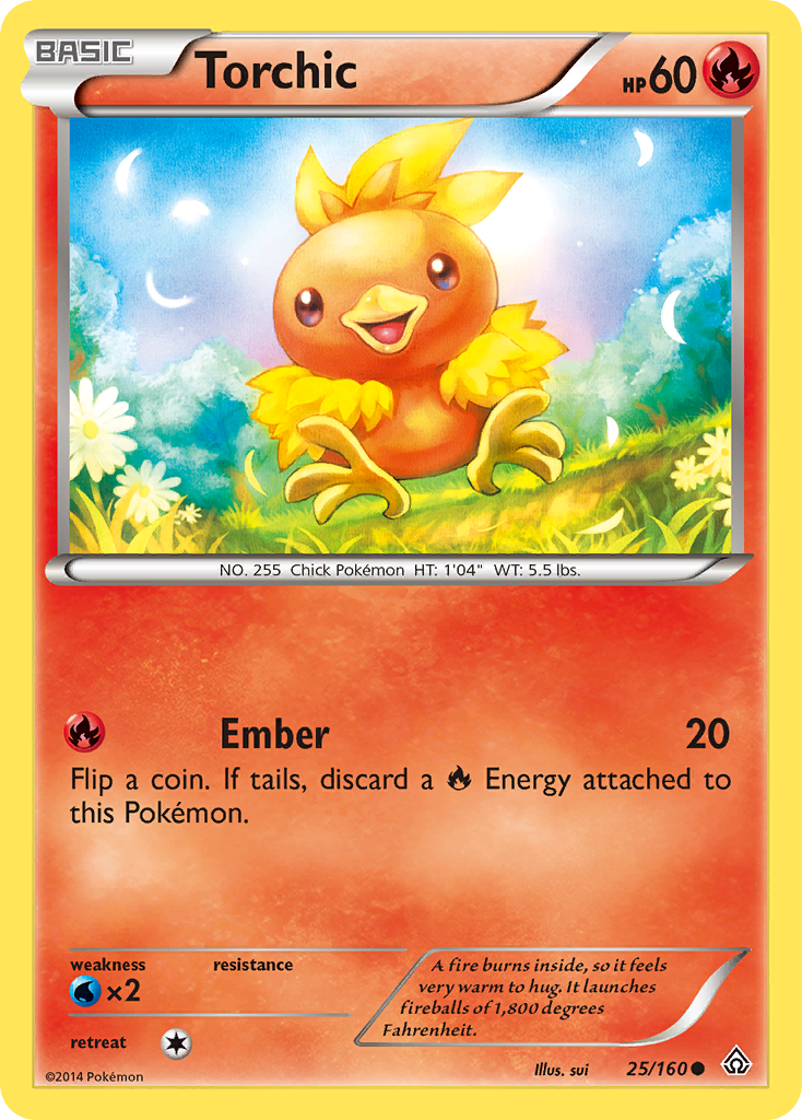 Torchic xy5-25 Common from Primal Clash Set