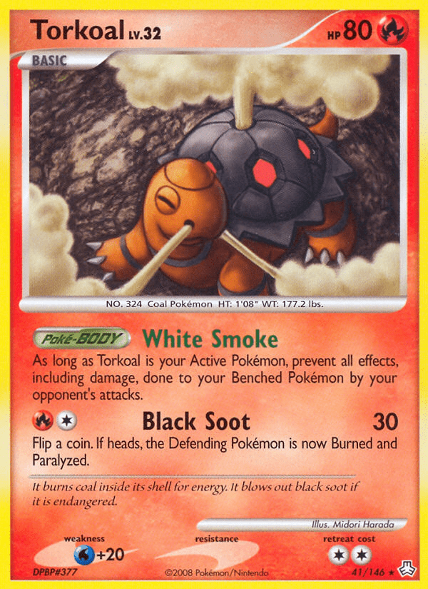 Torkoal dp6-41 Rare from Legends Awakened Set