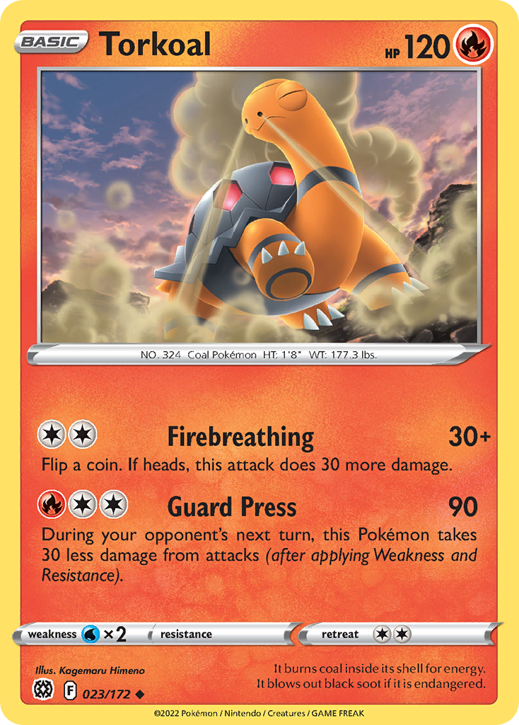Torkoal swsh9-23 Uncommon from Brilliant Stars Set
