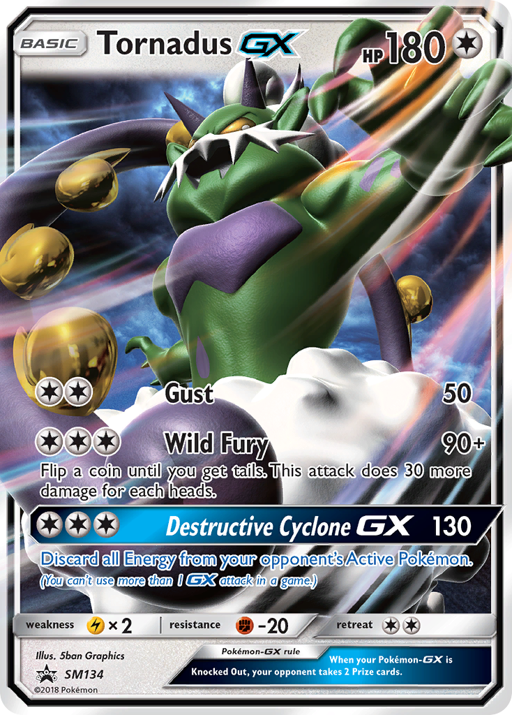 Tornadus-GX smp-SM134 Promo from SM Black Star Promos Set