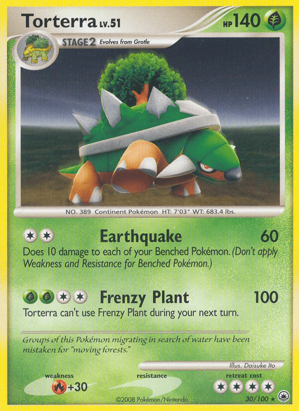 Torterra dp5-30 Rare from Majestic Dawn Set