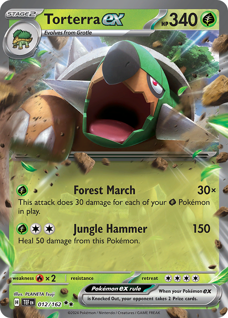 Torterra ex sv5-12 Double Rare from Temporal Forces Set