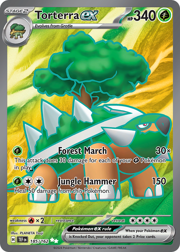 Torterra ex sv5-185 Ultra Rare from Temporal Forces Set
