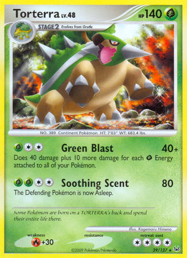 Torterra pl1-39 Rare from Platinum Set