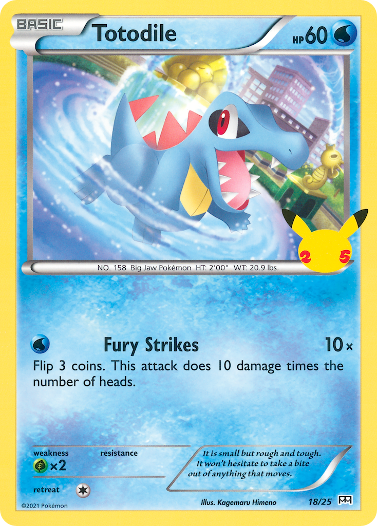 Totodile mcd21-18  from McDonald's Collection 2021 Set