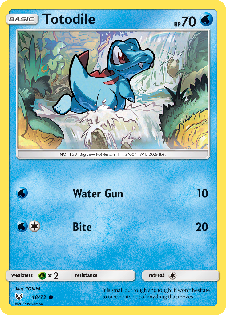 Totodile sm35-18 Common from Shining Legends Set