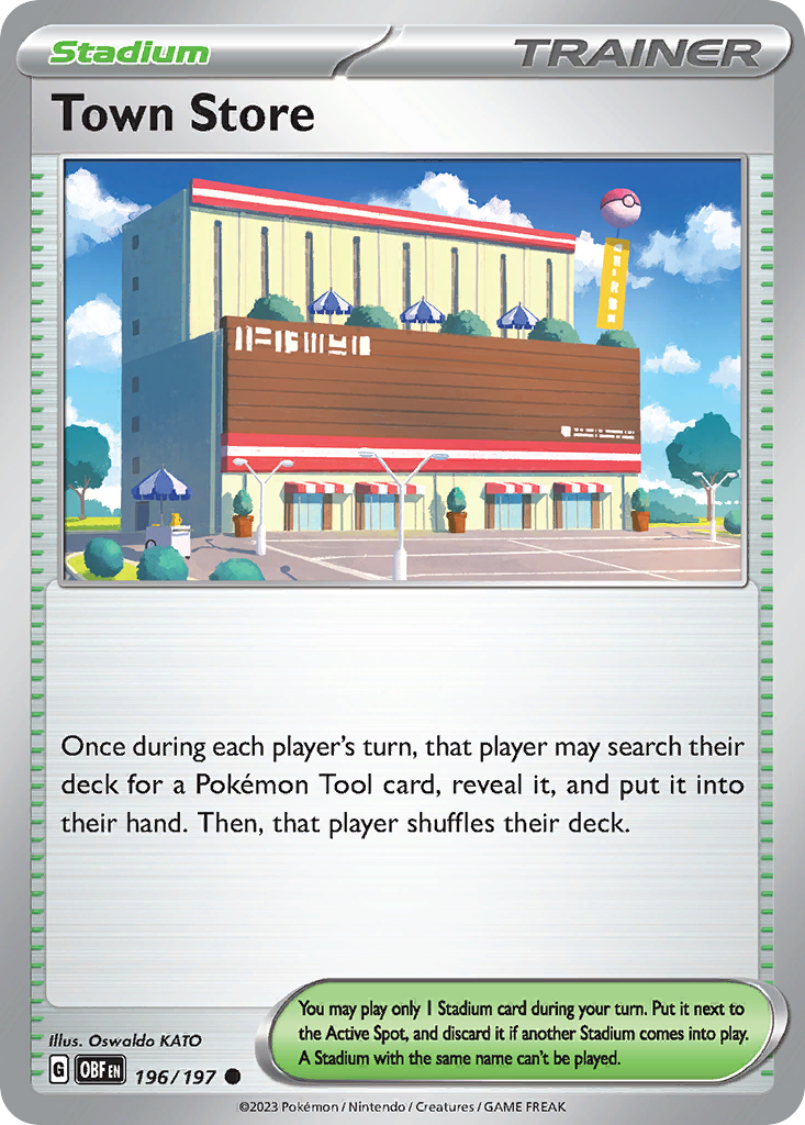 Town Store sv3-196 Common from Obsidian Flames Set