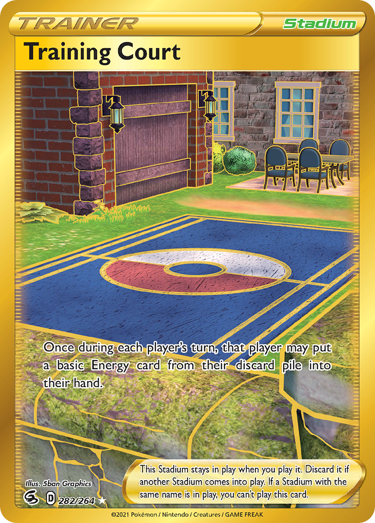 Training Court swsh8-282 Rare Secret from Fusion Strike Set