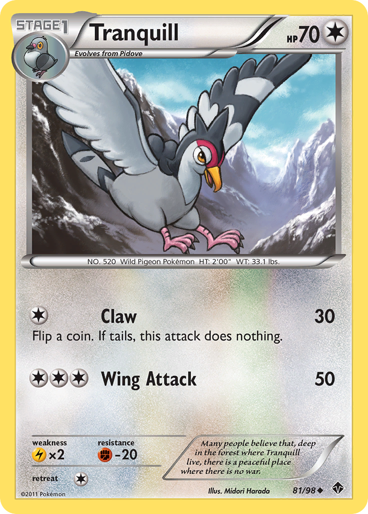Tranquill bw2-81 Uncommon from Emerging Powers Set