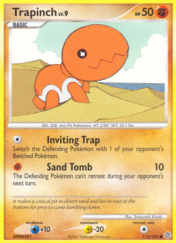 Trapinch dp3-115 Common from Secret Wonders Set