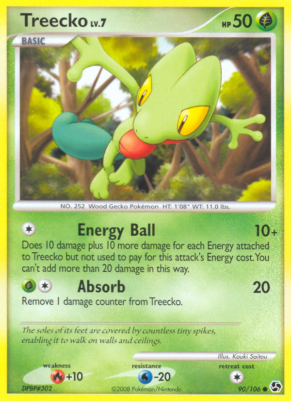 Treecko dp4-90 Common from Great Encounters Set