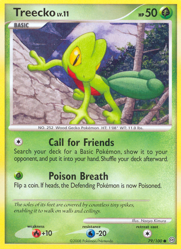 Treecko dp7-79 Common from Stormfront Set