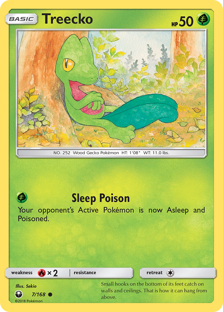 Treecko sm7-7 Common from Celestial Storm Set