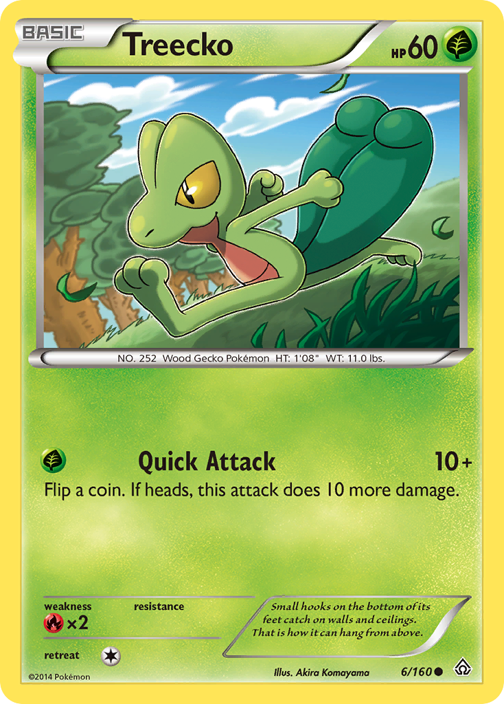 Treecko xy5-6 Common from Primal Clash Set