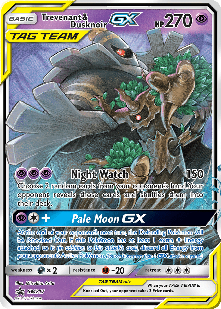Trevenant & Dusknoir-GX smp-SM217 Promo from SM Black Star Promos Set