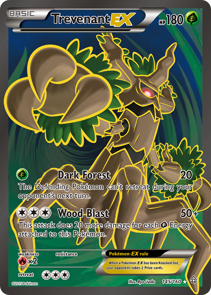 Trevenant-EX xy5-145 Rare Ultra from Primal Clash Set