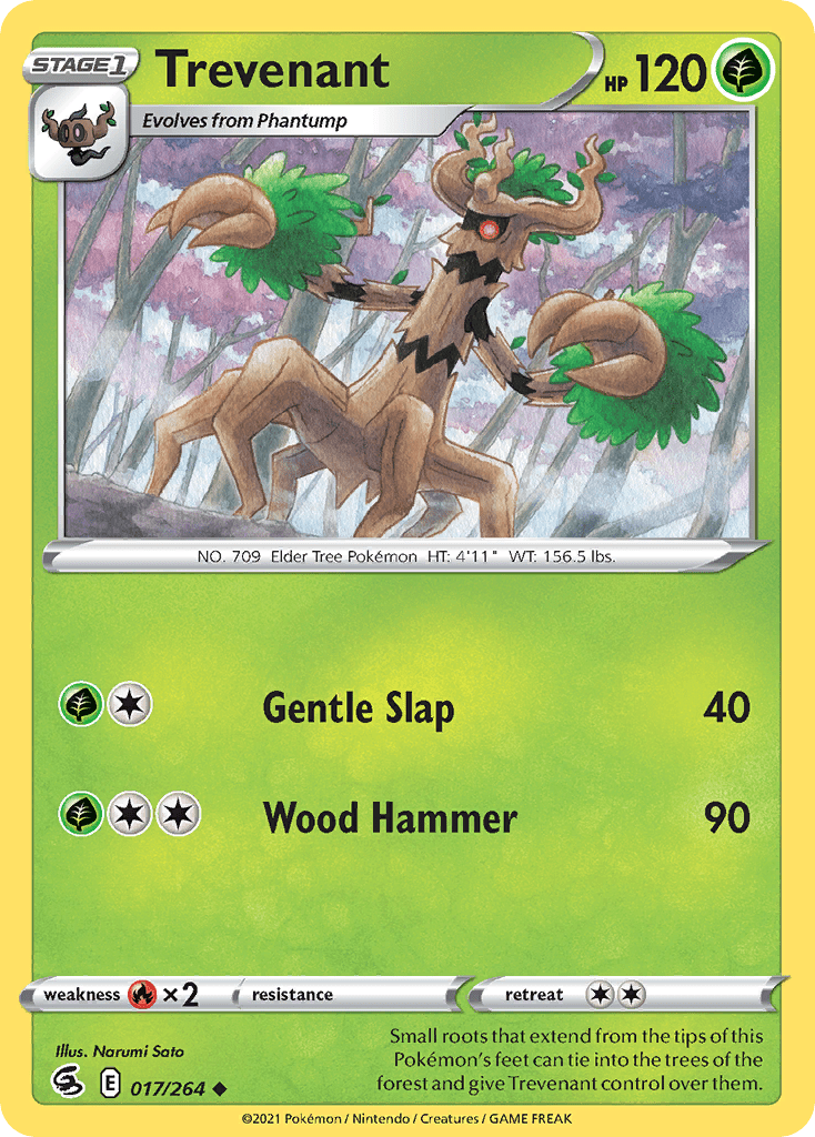 Trevenant swsh8-17 Uncommon from Fusion Strike Set