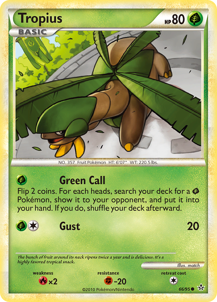 Tropius hgss2-66 Common from HS—Unleashed Set