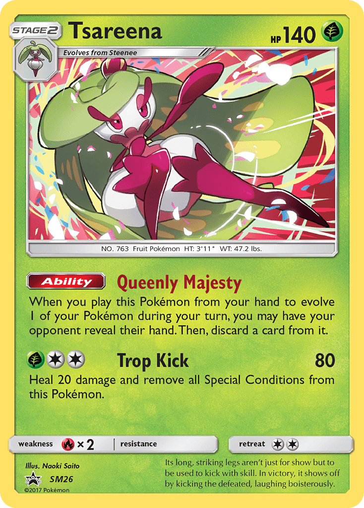 Tsareena smp-SM26 Promo from SM Black Star Promos Set